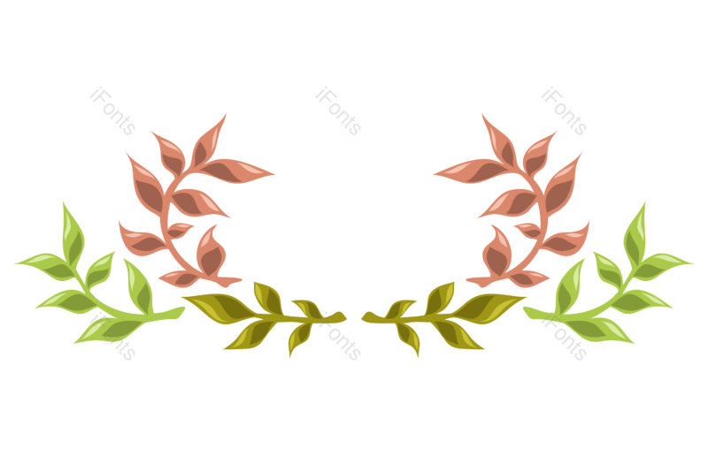 叶子图片,花环元素,绿叶PNG,花卉免抠素材